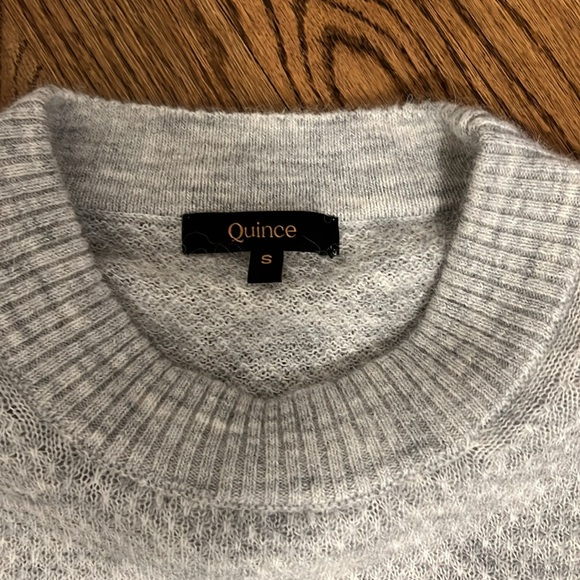 Quince - Baby Alpaca-Wool Diamond Stitch Crew Small - Picture 2 of 6